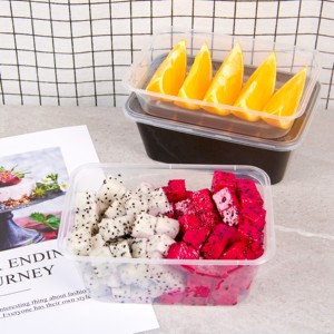 Contenedor de Alimentos Rectangular Más Vendido, Lonchera Desechable de Plástico, Empaque Económico para Comida Rápida - Product Image 2