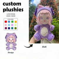 Fabricant de jouets en peluche personnalisés OEM/ODM, jouets tricotés à motif tatouage hautement réducteur, produits dérivés de marque de chien, Jeffy Custom Stuffy