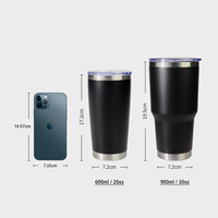 Vente en gros de mugs isothermes personnalisés de 20 oz avec logo laser, sublimation, pour thé, bière, café