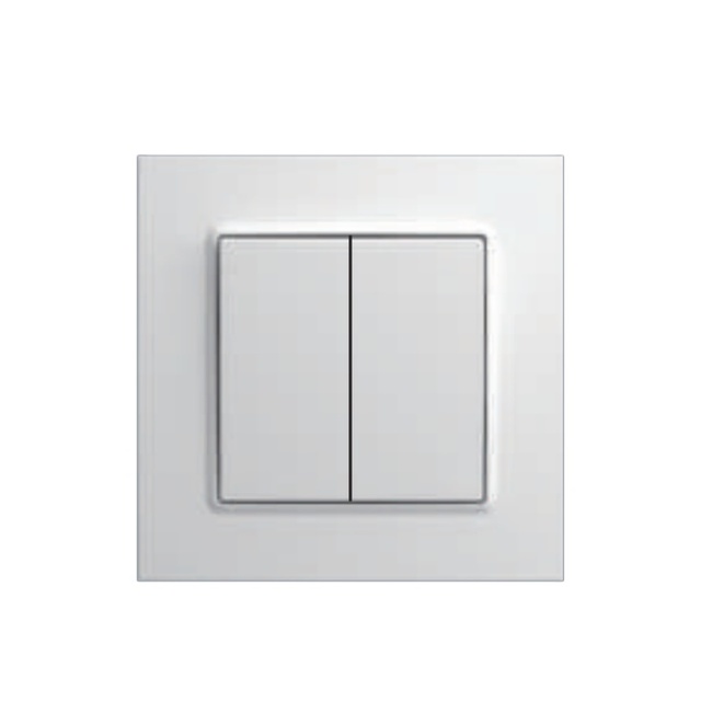 Onesto 2 Gang 1 Way 2way Push Button Light Switch with Cover Panel Uk Standard Wall Light Switch