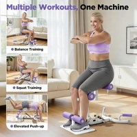 Appareil de musculation multifonction en acier pour la maison, machine à squats abdominaux réglable en hauteur et en angle pour le levage des hanches et la presse à jambes