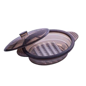 Olla de <span class=keywords><strong>silicona</strong></span> plegable para alimentos y verduras, vaporizador de <span class=keywords><strong>microondas</strong></span> de grado alimenticio, la mejor oferta - Product Image 1