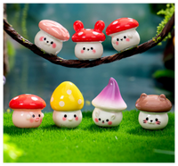 Miniature mignon jardin fleur plante Pot Figurines 3D Sculpture résine joint poulet lapin cochon chien ours champignon animaux enfants jouets