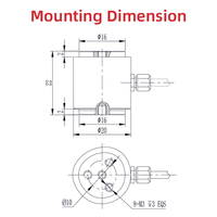 Cellule de charge de compression et de traction T317 avec dimension miniature