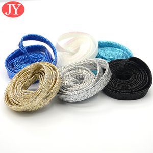 <span class=keywords><strong>Lacets</strong></span> de chaussures de <span class=keywords><strong>120</strong></span> <span class=keywords><strong>cm</strong></span>, fabrication à double couche, <span class=keywords><strong>lacets</strong></span> <span class=keywords><strong>plats</strong></span> décontractés et sportifs, polyester, colorés, paillettes métalliques dorées - Product Image 4