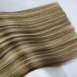 <span class=keywords><strong>Extensiones</strong></span> <span class=keywords><strong>de</strong></span> <span class=keywords><strong>Cabello</strong></span> Humano Remy Ruso Virgen <span class=keywords><strong>de</strong></span> Doble Trama, Invisibles, Sin Retorno, Atadas a Mano, con Cutícula Alineada, al por Mayor, Novedad - Product Image 6