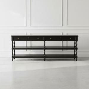 Table console de luxe de haute qualité, moderne et traditionnelle, en bois, pour couloir, salon, meubles de salon - Product Image 1