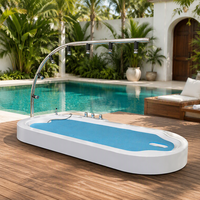 Lit de douche Vichy en acrylique pour hydrothérapie et massage en piscine, avec design moderne et caractéristiques écologiques, pour usage hôtelier