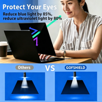 Vente en gros d'usine, ordinateur portable personnalisé de 14 pouces, 16:10, 180 ° Filtre de confidentialité amovible anti-reflet double face anti-espionnage en film PET