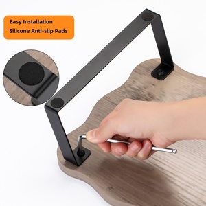 Soporte de madera para <span class=keywords><strong>monitor</strong></span> de escritorio, soporte <span class=keywords><strong>vertical</strong></span> para ordenador portátil con soporte para <span class=keywords><strong>monitor</strong></span> de PC, organizador de escritorio para uso doméstico y de oficina - Product Image 6