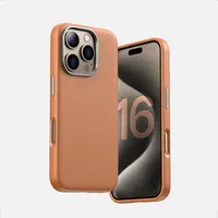 Étui magnétique en cuir PU pour iPhone 17 16 Plus 15 14 Pro Max, fin, léger, compatible avec la charge sans fil, antichoc