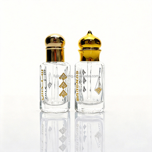 Flacon de parfum octogonal arabe de 3 ml, 6 ml, 12 ml, flacon d'huile essentielle - Product Image 1
