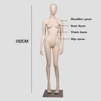 Mannequins féminins réalistes de haute qualité en FRP, corps entier, couleur de peau ajustable, mannequins féminins de mode