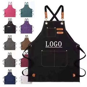 Delantales de Lona Personalizables con Logotipos para Cafeterías, Restaurantes, Salones de Uñas, Floristerías y Granjas - Product Image 1