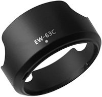 YEAH EW-63C Pare-soleil en forme de tulipe pour objectif Canon EF-S 18-55mm F/3.5-5.6 IS STM, compatible avec les filtres 49mm et le capuchon d'objectif