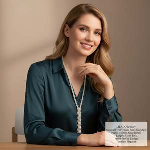 Collar Elegante de Perlas Naturales de Agua Dulce WENCHI de 55 cm - Product Image 3