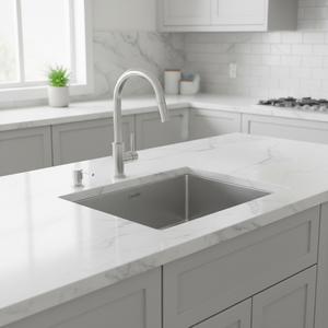 [CALMFORTE] CALMFORTE 550 Anti <b>Scratch</b> Embo Finished PREMIUM HAND MADE SINK with Thick 1.2T Steel and Noise Proof Padding - Product Image 3