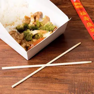 8-дюймовые палочки для еды, 20 см, индивидуально прозрачные бамбуковые палочки для еды, китайские палочки для еды, натуральные бамбуковые палочки для еды, оптом