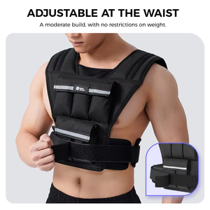 Chaleco con Peso para Entrenamiento de Fuerza, Alta Calidad, Gimnasio en Casa, Correr al Aire Libre, Entrenamiento Táctico, <span class=keywords><strong>Chalecos</strong></span> con Peso Ajustable - Product Image 2