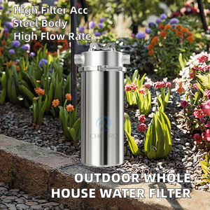 Système de filtration d'eau pour toute la maison en acier inoxydable Cheero, alimentation manuelle, filtration 5 microns, débit 3000 L/H, préfiltre - Product Image 6