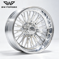 Rines Pulidos para Camioneta BW 22x12 22x14 24x12 24x14, PCD 6x135, 6x5.5, 8x6.5, 8x170 para GMC/Chevy 1500 2500 3500/F250