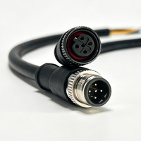Cable de Comunicación Industrial PROFIBUS DP, Personalizado, Impermeable, M12 Código B, 5 Pines, para Módulos IO Distribuidos PLC