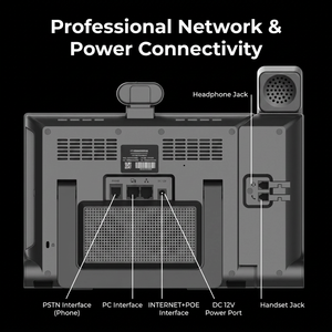 Téléphone vidéo intelligent IP POE HA05, écran tactile HD 10,1 pouces, Android 12, VoIP, <span class=keywords><strong>conférence</strong></span>, télétravail, éducation - Product Image 6