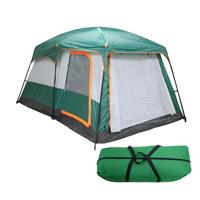 Tenda Camping Keluarga Besar Kamuflase Empat Musim untuk 4-6 Orang, Mudah Dipasang, 2 Kamar Tidur 1 Ruang Tamu