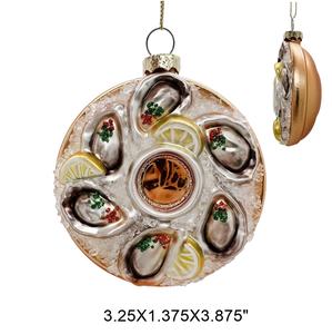 Décorations de Noël en forme d'huître ornées de citrons, ornements suspendus pour centres commerciaux, hôtels, fêtes, décorations festives - Product Image 2