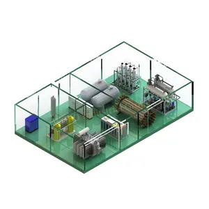WOBO le plus efficace une usine d'équipement de production de H2 de processus de purification d'hydrogène de conteneur de 20 pieds pour l'industrie chimique