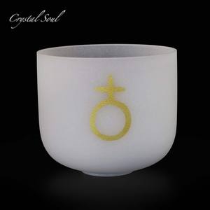 Personalizzazione dell'anima di cristallo di 7 colori Chakra dello strumento musicale della ciotola del suono al quarzo smerigliato - Product Image 4