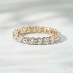 Anillo de diamantes Starsgem, joyería fina, diamante sintético, anillo de boda, completamente en oro de 10K, anillos con diamantes cultivados en laboratorio. - Product Image 2