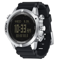 NORTH EDGE Montre Ordinateur de Plongée Professionnelle pour Homme, Ordinateur de Plongée NDL 300M, Altimètre, Baromètre, Boussole AQUA