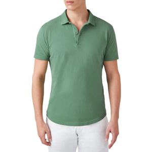 Guangzhou Embroidered Egyptian Cotton Garment Dyed Light Acid Washed Button up <b>Polo</b> T <b>Shirts</b> High Quality - Product Image 1