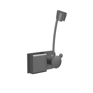 Soporte de Pared para Secador de Pelo, Color Gris Grafito, Giratorio, Manos Libres, para Baño - Product Image 5