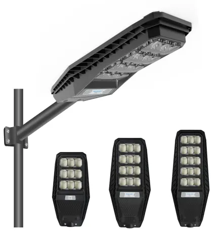HOMBO Intelligent Remote Control ABS 100w 200w 300w All In One Outdoor Solar LED Street Light