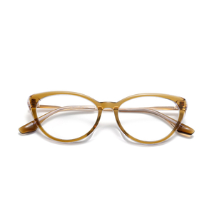 Cat Eye Full Rim <b>Eyeglasses</b> Solid Transparent Anti-Uv Unisex Adults Vision Correction <b>Frames</b> - Product Image 6