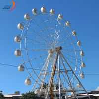 Wahana Hiburan Taman Bermain yang Dapat Disesuaikan, Bianglala 25m untuk Taman Bermain Umum Luar Ruangan, Dijual