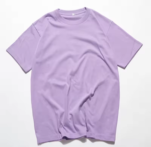 T-shirt à manches courtes en coton lourd japonais 230g, couleur unie blanche pour homme, t-shirt uni pour homme - Product Image 3