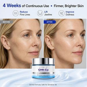 Crème Visage au Cuivre et Peptides AESTHTANY <span class=keywords><strong>pour</strong></span> Peaux Sensibles - Éclaircissante, Raffermissante, Nourrissante, Hydratante, Adoucissante, Application Non Collante - Product Image 2