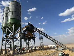 Centrale à béton HZS 25 240 m3/h contrôlée par PLC avec garantie de 2 ans, fabriquée en Chine - Product Image 2