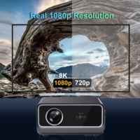 Proyector de Cine Portátil con Sistema Android 14, 5G, WiFi, Bluetooth, 1200 ANSI, Resolución Nativa 1080P, Compatible con Video 8K, para Exteriores, Venta al Por Mayor de Fábrica