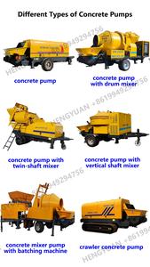 Mixer beton efisiensi kerja tinggi, Mixer beton Trailer mesin Diesel dan listrik dengan pompa 100m pipa Gratis - Product Image 6