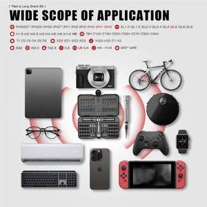 66-in-1 đa chức năng Ratchet Screwdriver Set Magnetic mini công cụ sửa chữa <span class=keywords><strong>Kit</strong></span> đối với hộ gia đình PC Bàn nhôm dụng cụ cầm tay OEM - Product Image 5