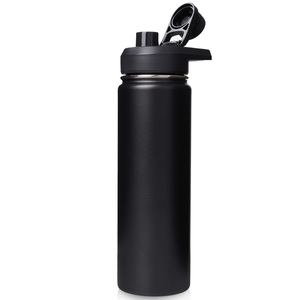 24oz Insulated Sports Water <b>Bottle</b> 100% Leak Proof Wide Mouth Double Wall Vacuum Thermos <b>Bottle</b> for Travel Workout Daily Outdoor - Product Image 1