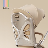 Poussette bébé pliable BeBeBus MAX avec cadre en alliage d'aluminium léger, position assise et inclinable, vue haute, bidirectionnelle, capacité de charge de 15 kg