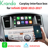 Boîtier d'interface CarPlay Krando pour Infiniti EX FX G M Q QX JX Interface sans fil CarPlay Android Auto Module Plug and Play