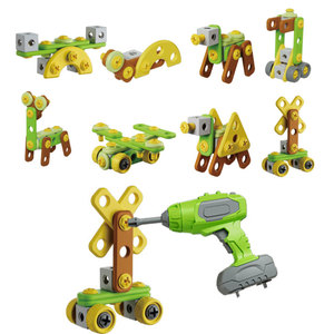 Kit d'outils d'assemblage DIY pour perceuse électrique, <span class=keywords><strong>jouet</strong></span> d'établi, ensemble de vis et outils pour la maison, jouets éducatifs avec perceuse électrique - Product Image 4