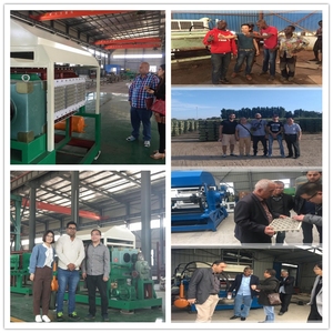 Fuyuan Low Investment Papier zellstoff form maschine Papier Halbautomat ische Eier ablage herstellungs maschine - Product Image 5