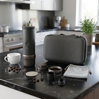 Cafetière électrique intelligente de bureau, boîtier en aluminium, fonctionnement silencieux, nettoyage facile, machine compacte pour le bureau, l'hôtel, l'extérieur